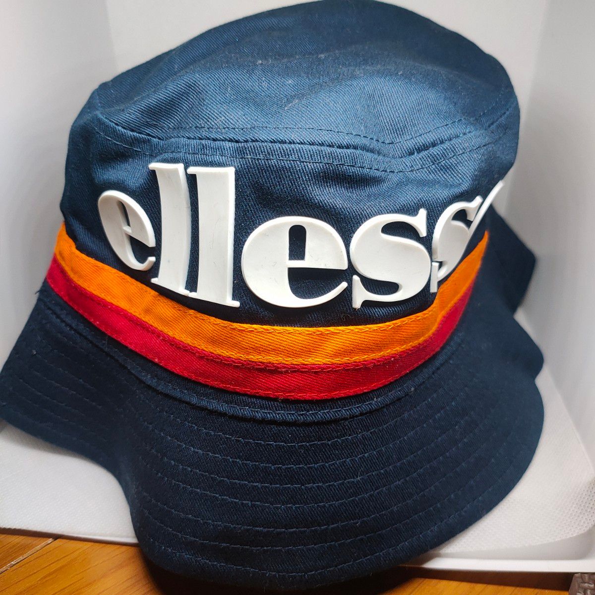 バケットハット　帽子　ネイビー　エレッセ　ellesse 紫外線対策　熱中症対策