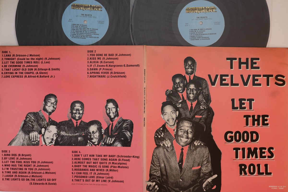 国不明2discs LP Velvets Let The Good Times Roll 23AP2241 MONUMENT /00260_画像1