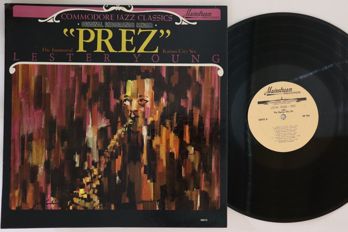 米LP Lester Young Prez 56012 MAINSTREAM /00260_画像1