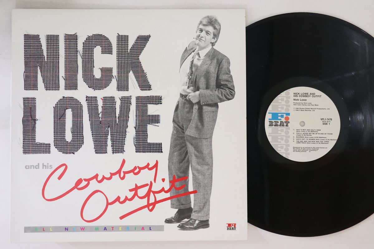 豪LP Nick Lowe Nick Lowe And His Cowboy Outfit ? VPL17478 F BEAT /00260_画像1