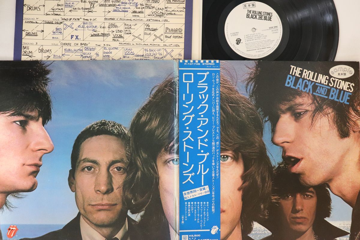 LP Rolling Stones Black And Blue P10174SPROMO ROLLING STONES プロモ /00400_画像1