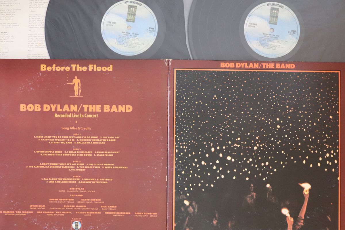 2LP Bob Dylan Before The Flood P5138Y Warner Pioneer Japan Vinyl /00500_画像1