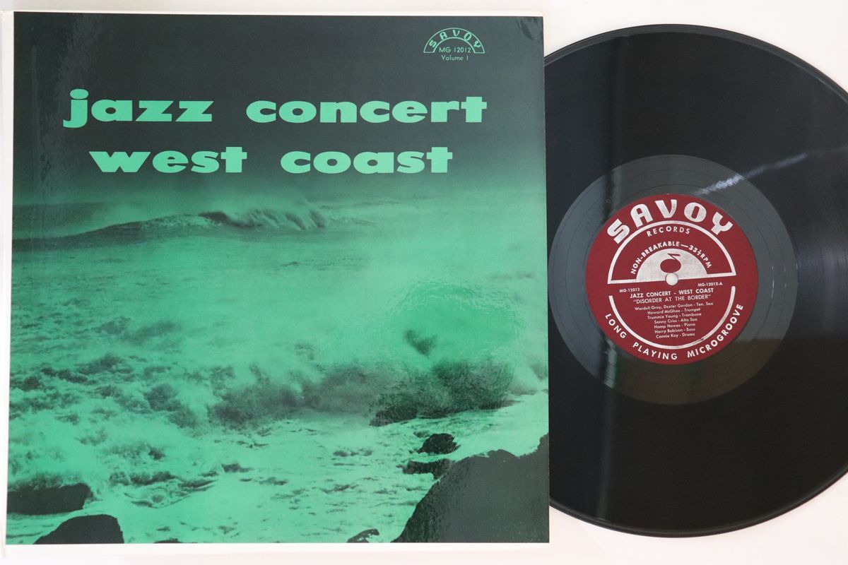 米LP Wardel Gray, Dexter Gordon Jazz Concert West Coast Volume 1 MG12012 SAVOY /00260_画像1