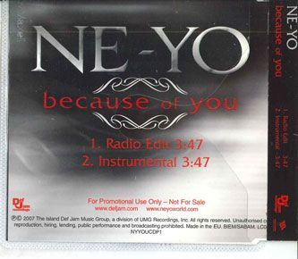 欧CD Ne-Yo, Kanye West Because Of You NYYOUCDP1 DEF JAM /00110_画像1