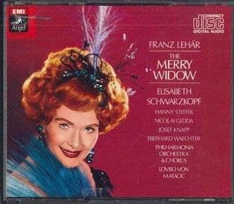 2discs CD シュワルツコップ レハール:喜歌劇「メリー・ウィドウ」 CC30332627 EMI /00220_画像1
