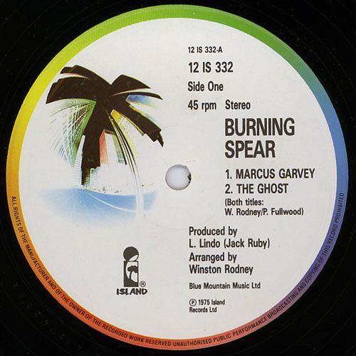 英12 Burning Spear Marcus Garvey 12IS332 Island Records /00250_画像1