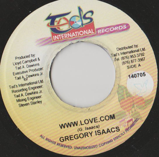 米7 Gregory Isaacs WWW.Love.Com 140705 Tad's International /00080_画像1