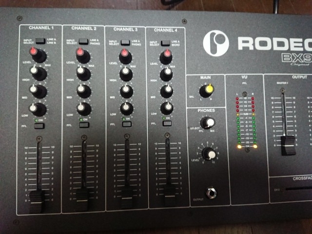  price negotiations equipped!! ultra rare! highest peak Pro DJ mixer RODEC BX9 Original beautiful goods 