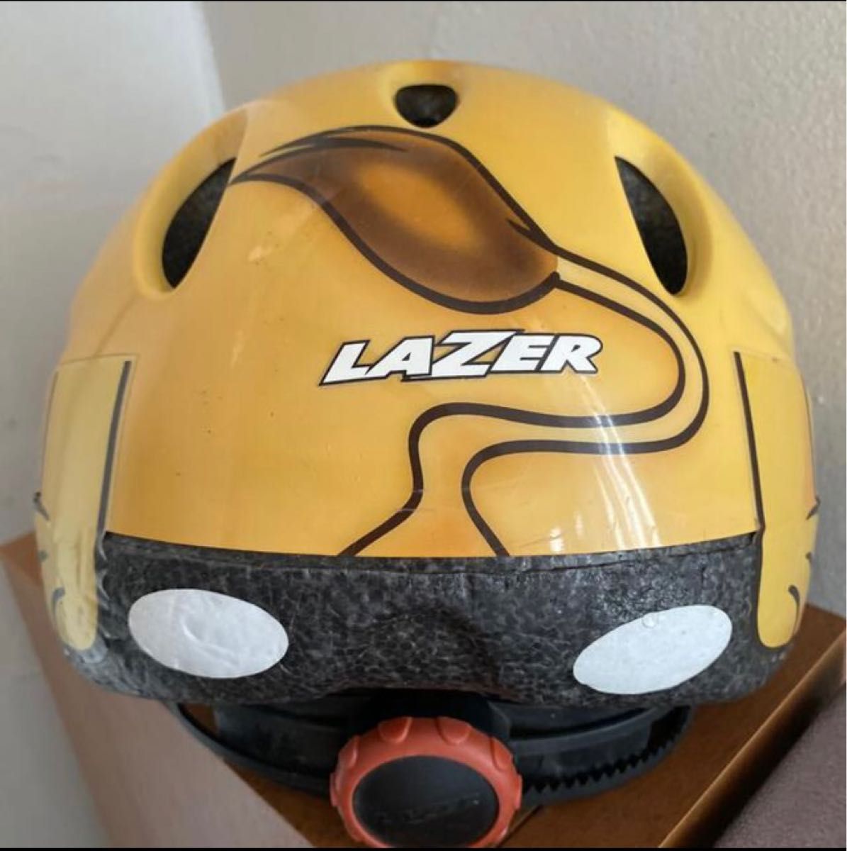 LAZER ヘルメット　子ども用　自転車ヘルメット　動物　トラ イエロー