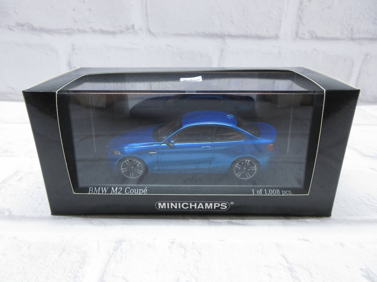 ミニカー 1/43 ミニチャンプス BMW M2 クーペ 2016 ブルーメタリック