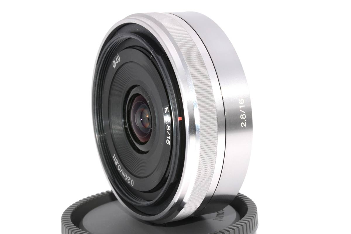 美品】ソニーSONY E 16mm F2.8 SEL16F28 単焦点レンズEマウントAPS-C