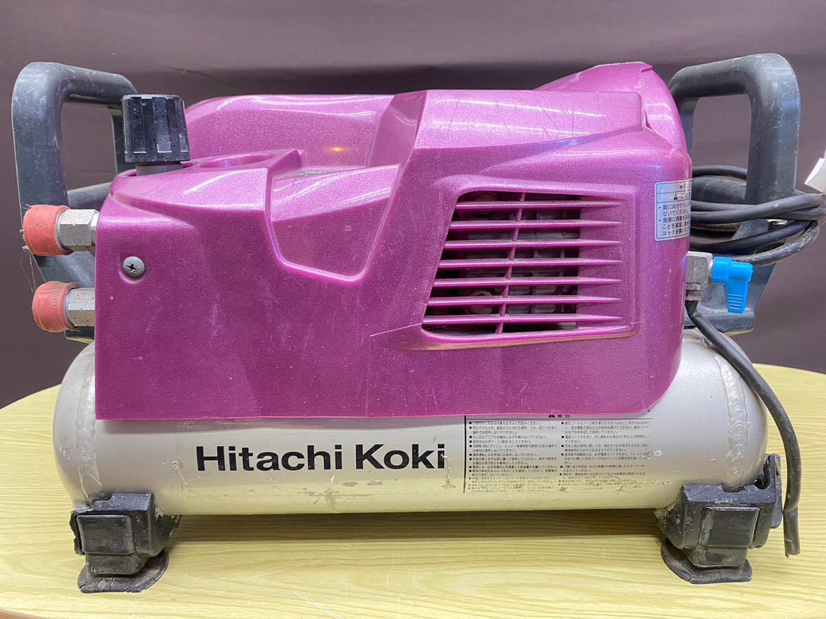 ★HITACHI エアコンプレッサー EC1430H2 現状品_画像3