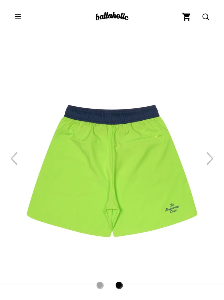 The Neighborhood Classic Zip Shorts (lime green)  