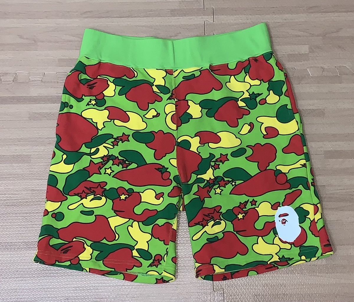 ★激レア★ APE sta camo スウェット ショーツ M ハーフパンツ サイケ kaws シャーク