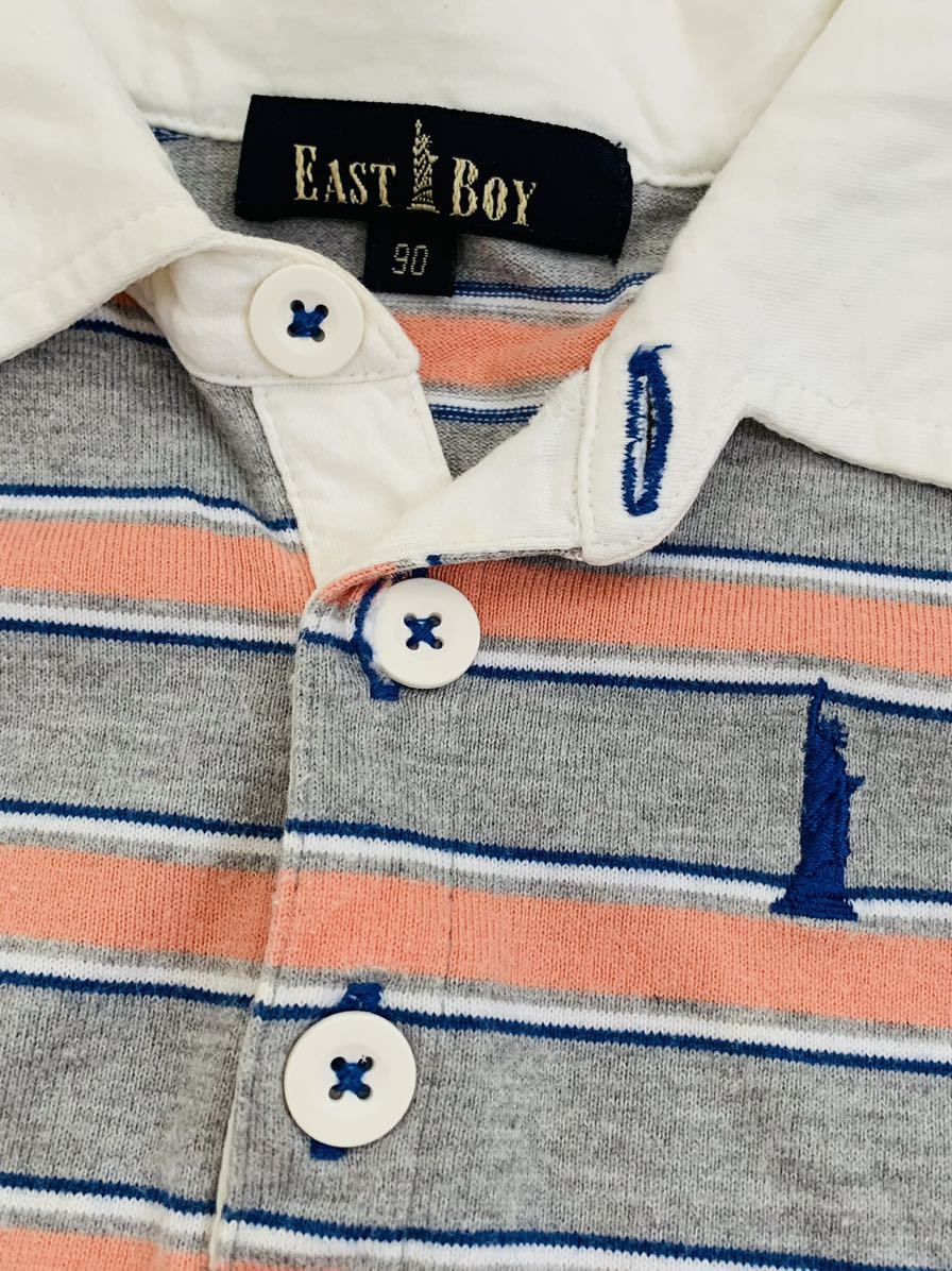 ■EAST BOY/イーストボーイ■女神様のロゴマーク入り!!半袖ポロシャツ・カットソー■90サイズ・男女兼用■綿100%・お名前タグ付き■_画像4