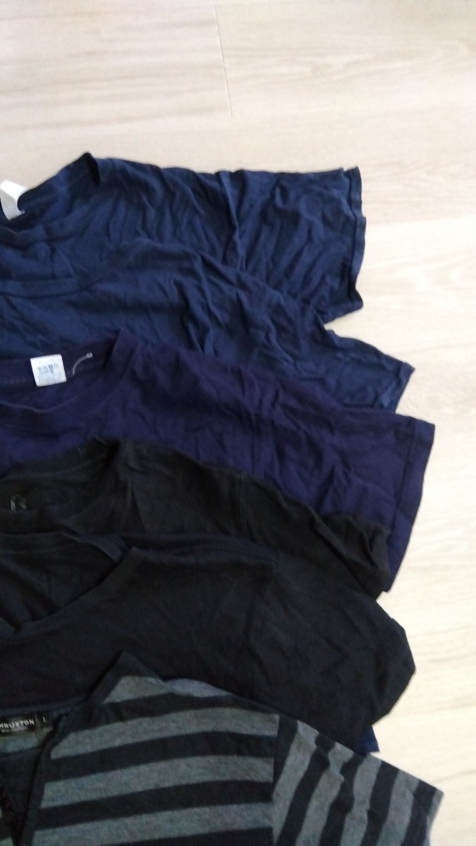 【1円出品】Tシャツ　まとめ　6セット　L.L XL ネイビー　ブラック　紺　黒　大きいサイズ_画像5