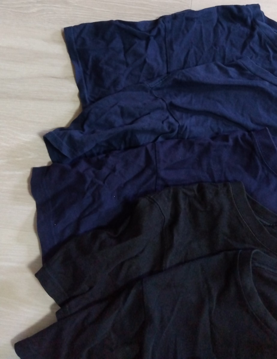 【1円出品】Tシャツ　まとめ　6セット　L.L XL ネイビー　ブラック　紺　黒　大きいサイズ_画像7