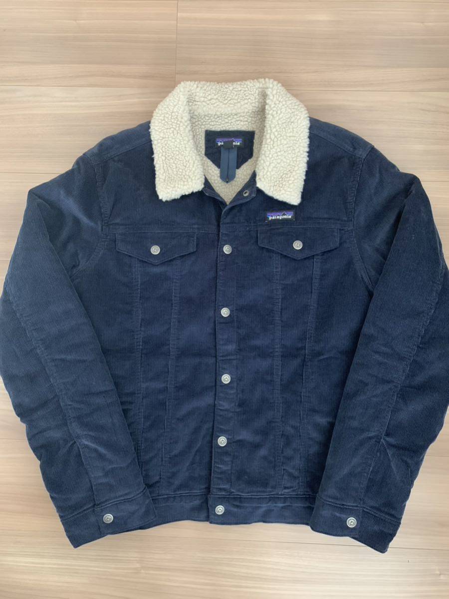 Patagonia パタゴニア MS PILE LINED TRUCKER JKT メンズ・パイル・ラインド・トラッカー・ジャケット Mサイズ ネイビー 中古