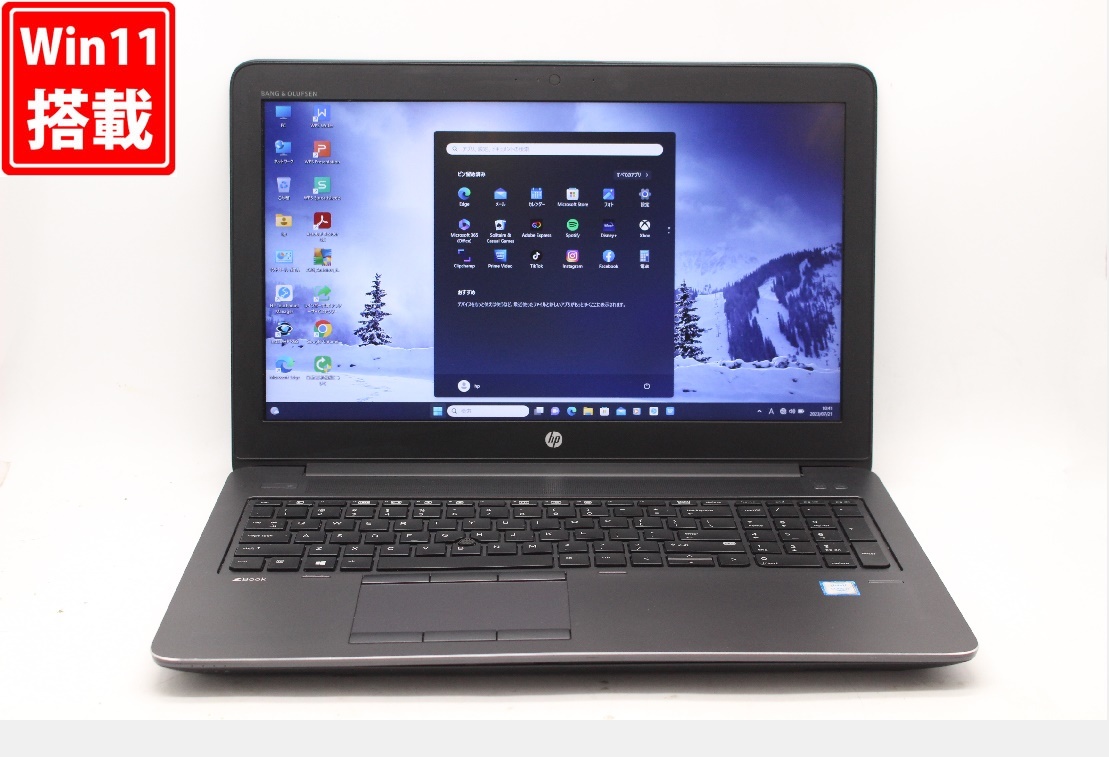 良品 フルHD 15.6型 HP ZBook 15 G3 Windows11 六世代 i7-6820HQ 32GB 512GB-SSD + 1TB-HDD NVIDIA Quadro M2000M 無線 Office付