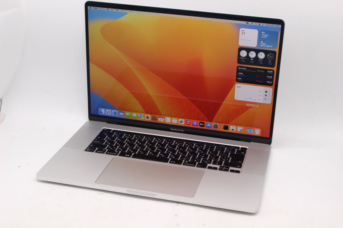 驚きの価格 macOS A2141-2019 Pro MacBook Apple 16型 2K対応 良品