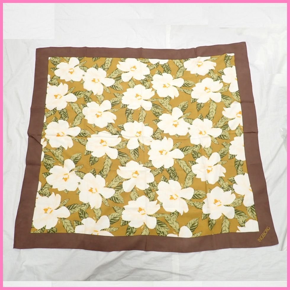 Sản phẩm ☆美品 INGEBORG/インゲボルグ 大判スカーフ 約104×95cm