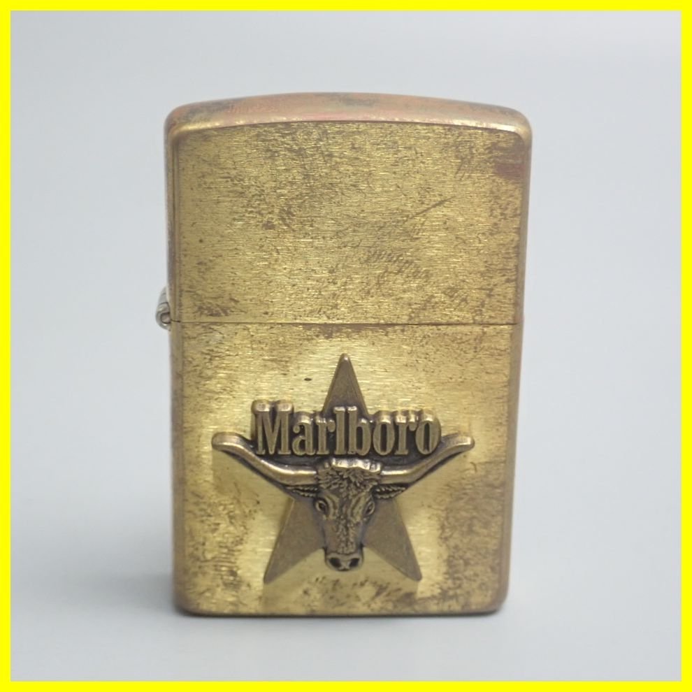 ☆未使用 Zippo/ジッポー マルボロ ロングホーンスター オイルラ