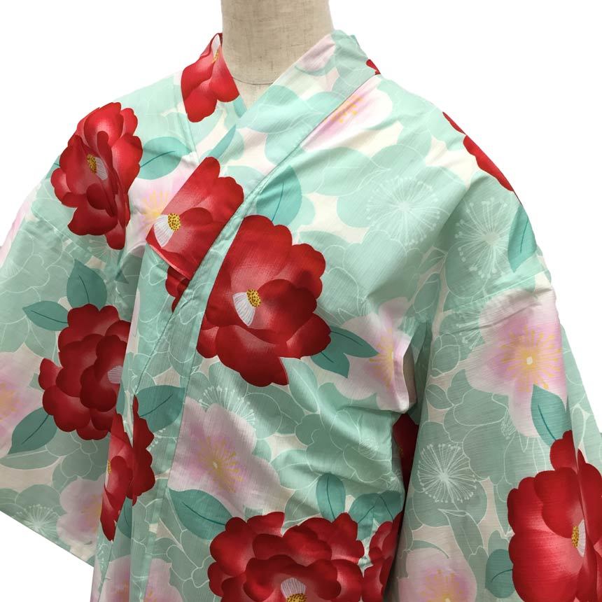  столица .I438 юката хлопок 100% бледно-голубой Sakura . лето кимоно как . взрослый женщина. юката лето ...YUKATA совершенно новый прекрасный товар 