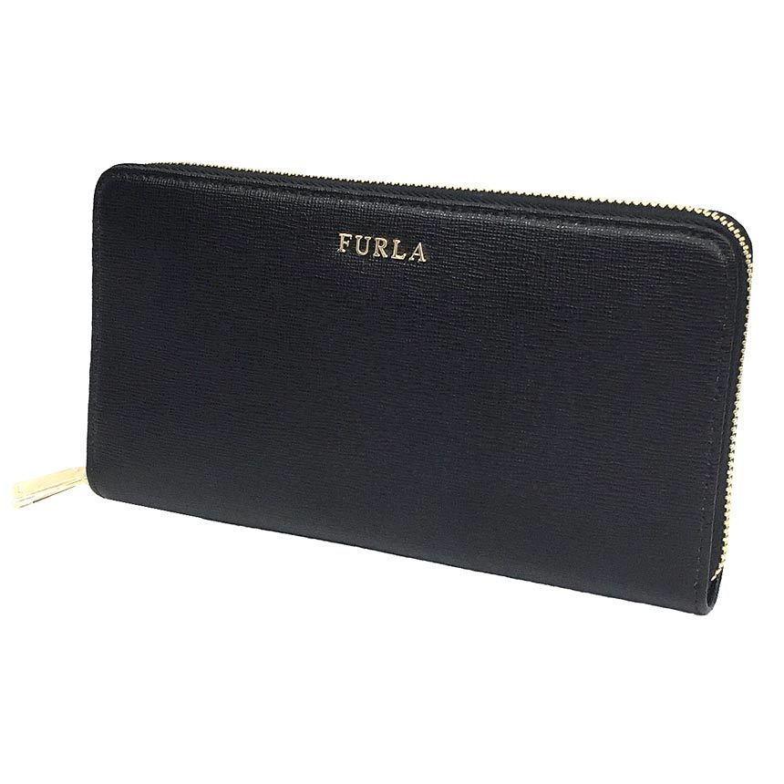 FURLA フルラ ラウンドファスナー長財布 BABYLON XL ZIP AROUND ブラック 黒 aq8128