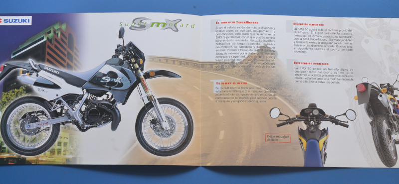 スズキ　スーパーモタード　SMX　SUZUKI　SUPERMOTARD　海外向けモデル　1999年10月　スペイン語表記　カタログ【S輸2000-14】_画像2