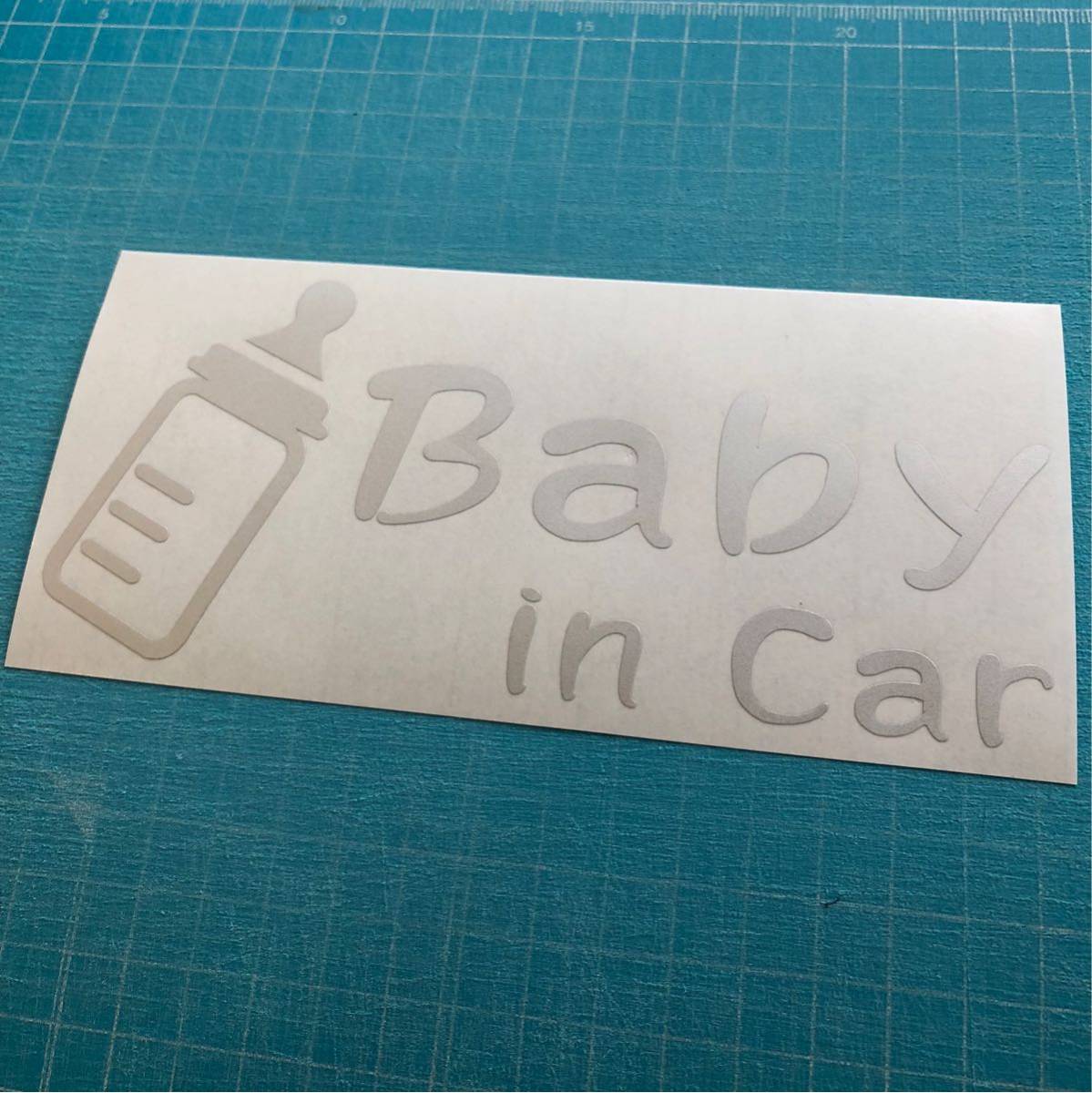 送料無料 反射素材 BABY in CAR ベビー イン カー ステッカー スタンス usdm 世田谷ベース_画像2