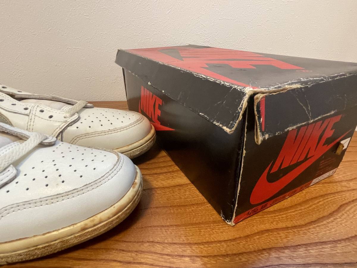  ultra rare air jordan I lowmodel w/nat air Jordan 1 low model white 1985 year original 26.5 centimeter 