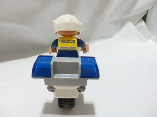 #2000 Lego Duplo блок транспортное средство мотоцикл мотоцикл POLICE полиция . 2 колесо машина # особый детали кукла fig