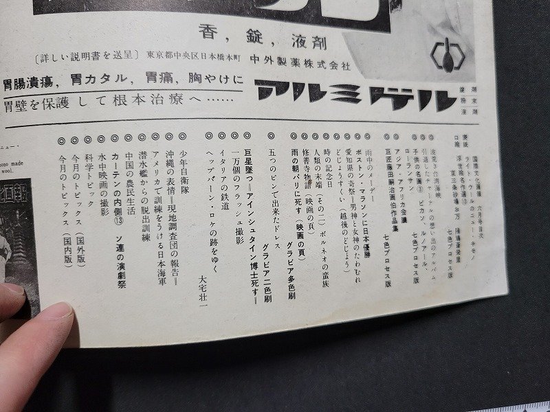 n△*　難あり　国際文化画報　昭和30年6月号　波荒き台湾海峡　少年自衛隊　ほか　国際文化情報社　/AB10_画像3