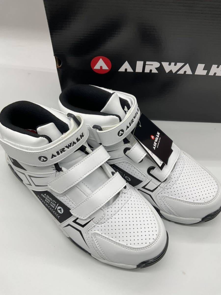 ホワイト 26cm AIR WALK ベルトライン AW-980 樹脂先芯入 軽量スニーカー 新品未使用 安全靴 エアウォーク_画像2