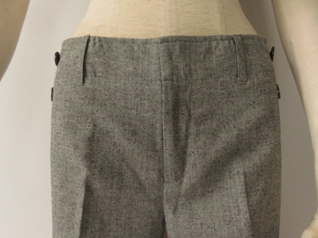 # как новый прекрасное качество прекрасный товар [ NEWYORKER ] новый yo- машина высококлассный шелк шерсть Sabrina pants 9 номер M стоимость доставки 185 иен серый брюки капри p1097
