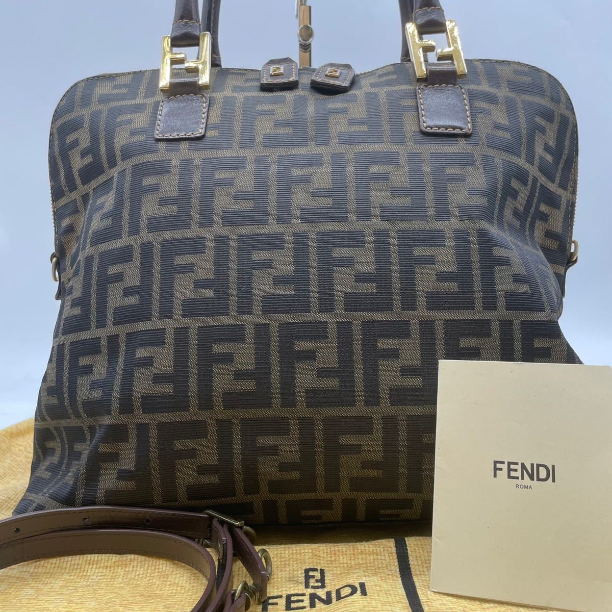 FENDI フェンディ ハンドバッグ トートバッグ 2way ズッカ ズッキーノ