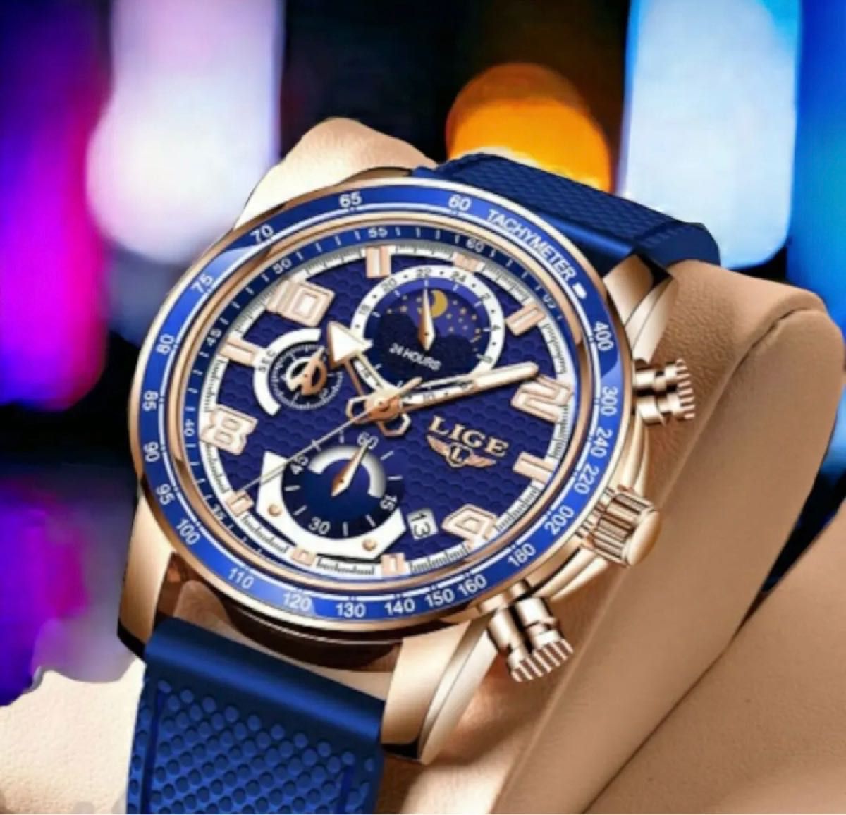 美品 箱付き LIGE 高級 高品質 海外限定 メンズ腕時計 ラグジュアリー
