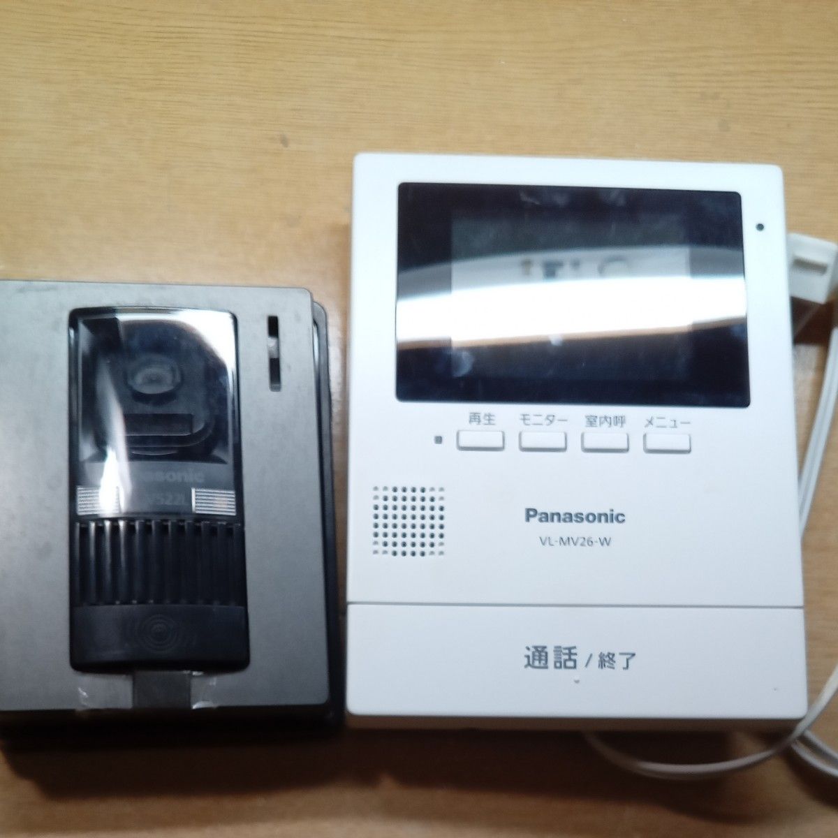 美品 パナソニックテレビドアホン パナソニック VL-MV26-W 親機 美品 パナソニックテレビドアホン パナソニック VL-MV26-W 親機