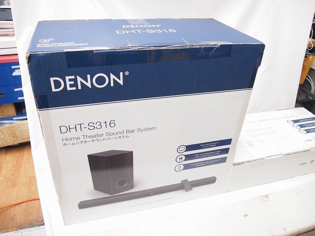 未使用】 【送料無料】 デノン DENON 2.1ch ホームシアターサウンドバーシステム DHT-S316