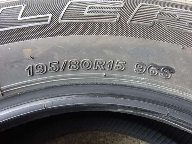 195/80R15　ブリヂストン　DUELER　H/T684Ⅱ　中古夏タイヤ４本　ジムニーシエラ　(050724）_画像6