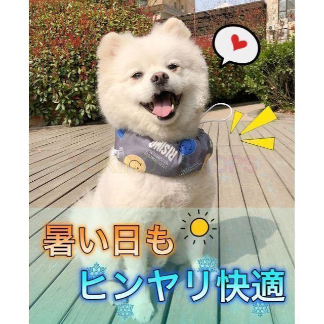 【保冷剤付き】L ネッククーラー ブルー　犬 ペット　暑さ対策 熱中症_画像3