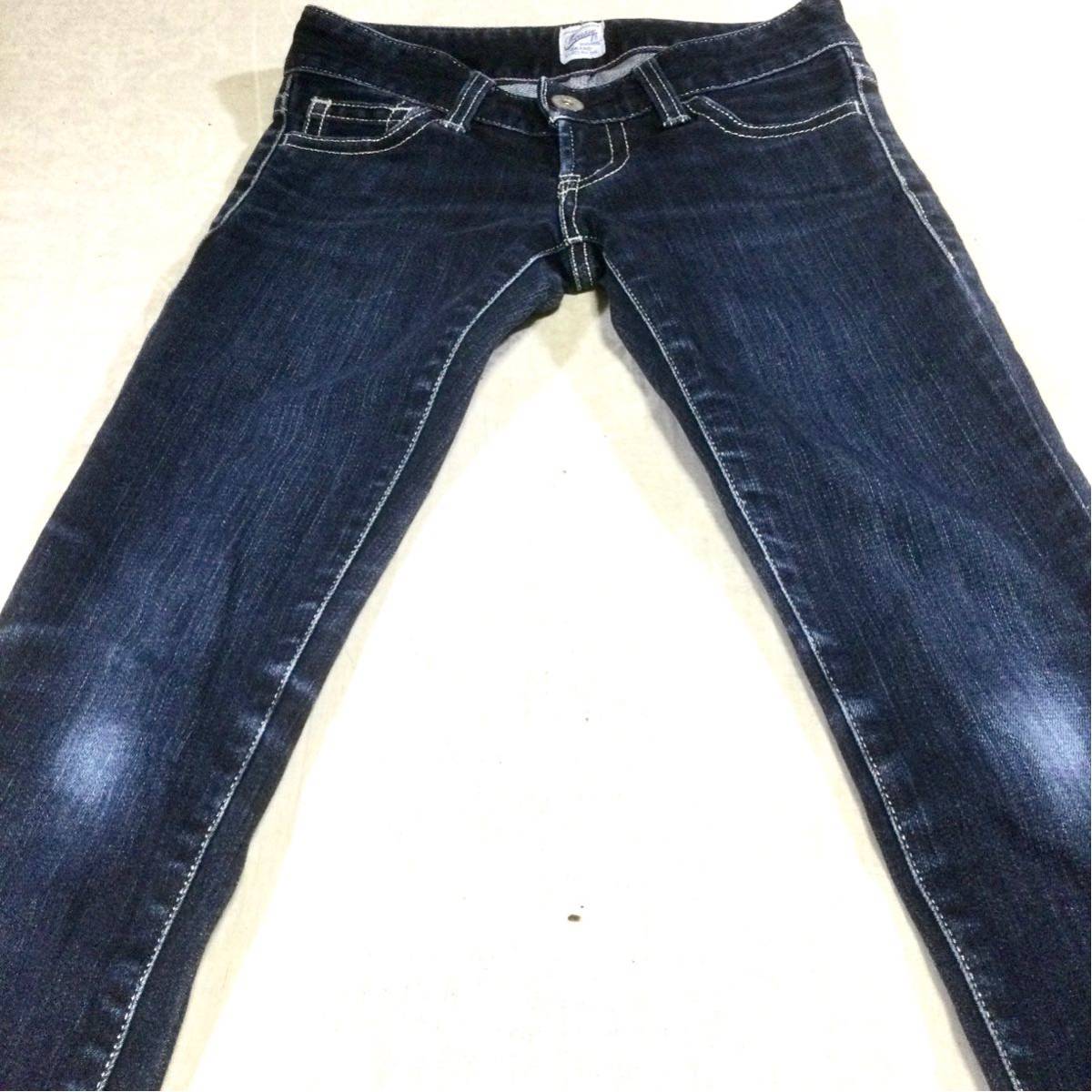 MOUSSY マウジー スキニー ストレッチ ユーズド加工デニム 24 MOUSSY マウジー スキニー ストレッチ ユーズド加工デニム 24