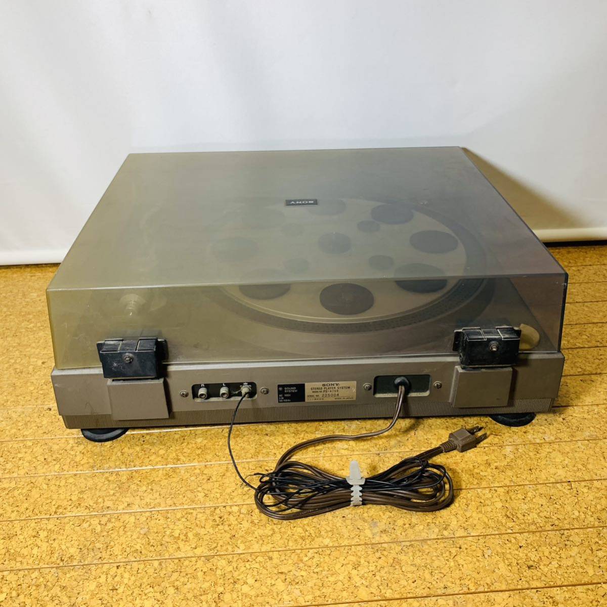 通電確認済　ターンテーブル SONY PS-4750 カートリッジXL15 STEREO PLAYER SYSTEM レコードプレイヤーオーディオ機器 JT-333HS JEWEL TONE_画像7