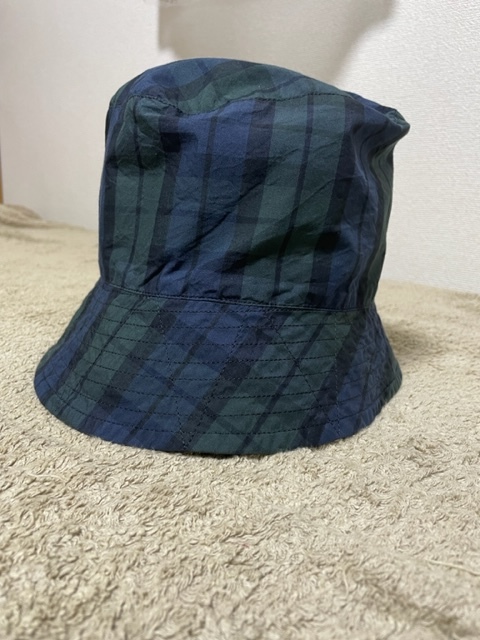 ENGINEERED GARMENTS BUCKET HAT エンジニアド ガーメンツ バケットハット NYCO MINI TATTERSALL Mサイズ 未使用品 アメリカ製 _画像4