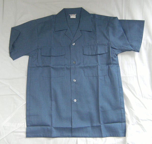 Takaya作業服上衣 開襟シャツ半袖（ブルー）Mサイズ 590円即決の画像10