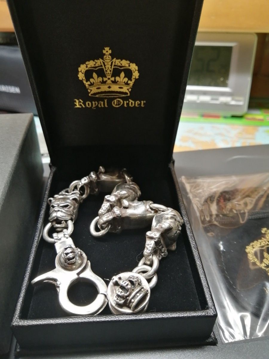 ROYAL ORDER ロイヤルオーダーブルドッグブレスレット定価20万円 ROYAL ORDER ロイヤルオーダーブルドッグブレスレット定価20万円