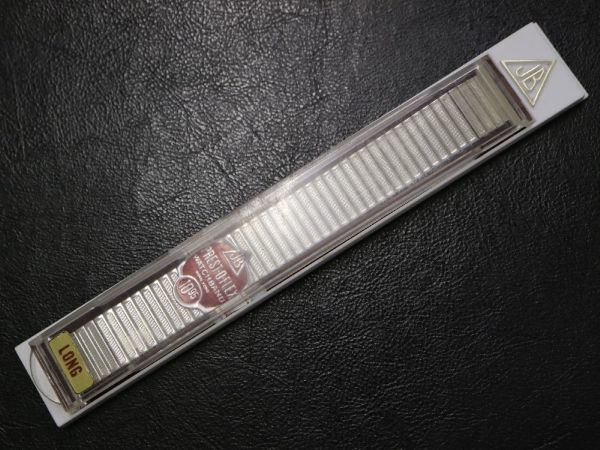 [24.0. silver direct ..] dead stock 1960's~ JB CHAMPION PREST O-FLEX Vintage expansion band LONG wristwatch belt 