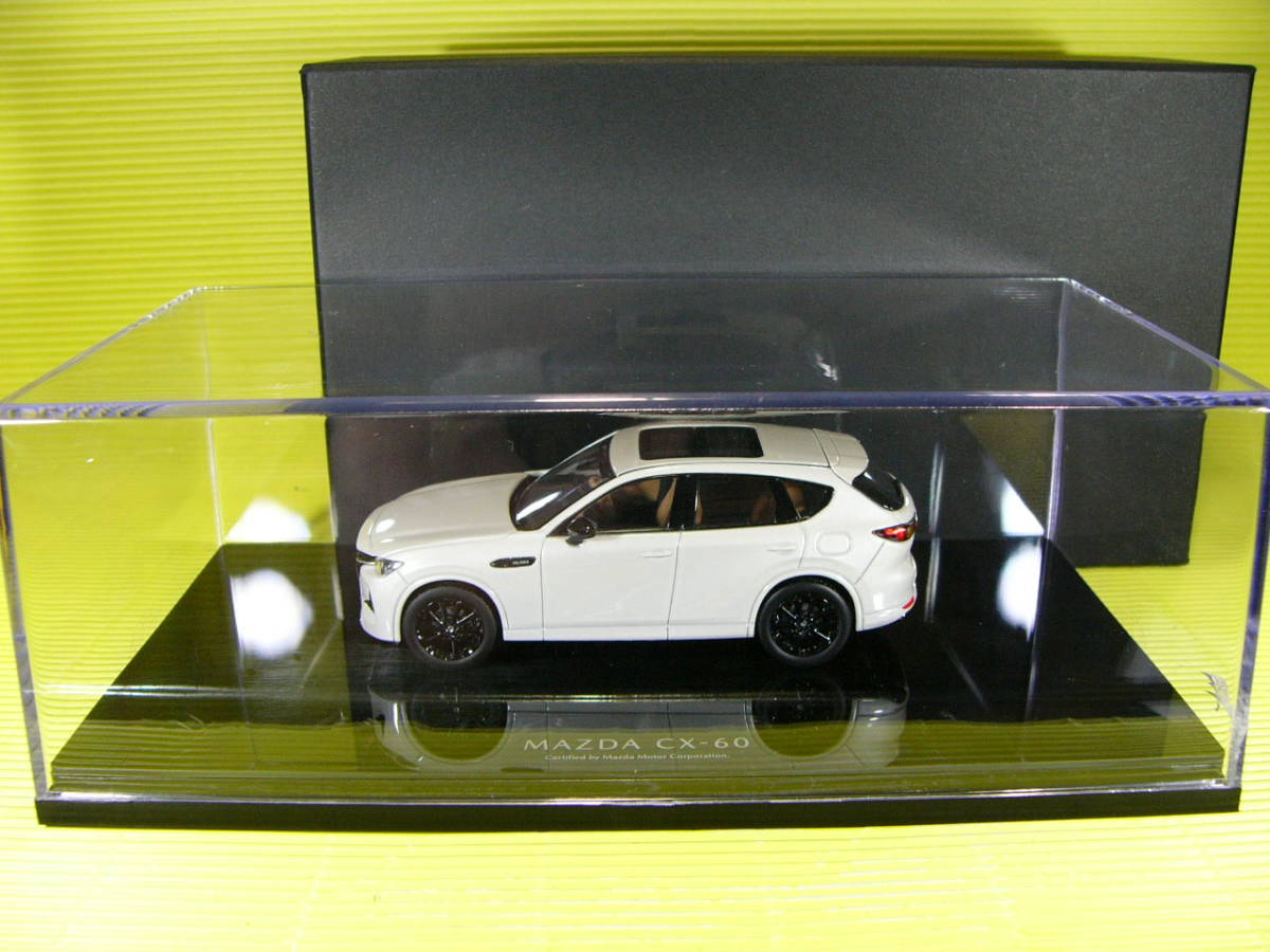 マツダ純正 1/43 マツダ CX-60 PREMIUM SPORTS ロジウムホワイトプレミアムメタリック ジャンク (最安送料レタパ520円)の画像1