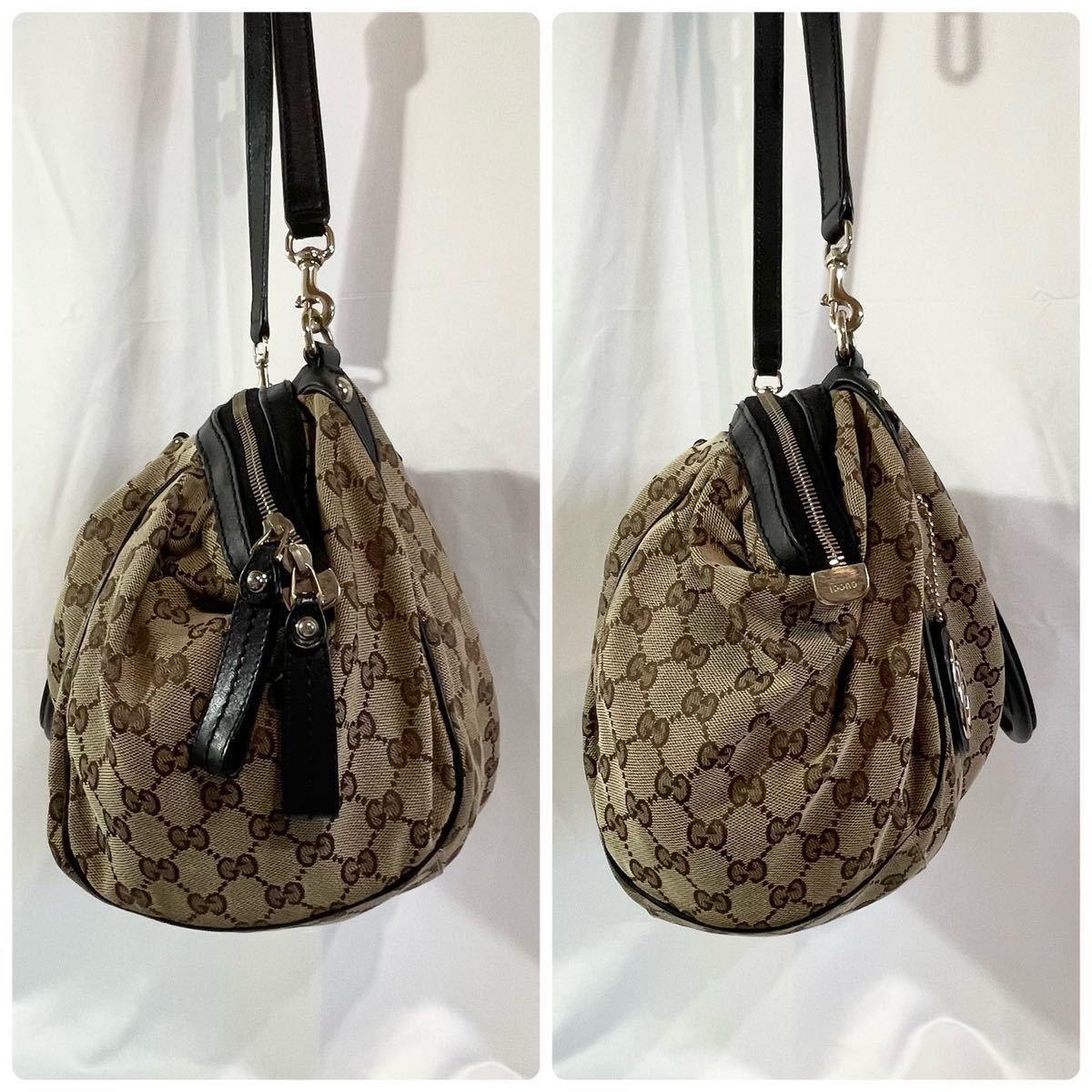 美品】 正規品 グッチ GUCCI 2way ハンドバッグ ショルダーバッグ GG