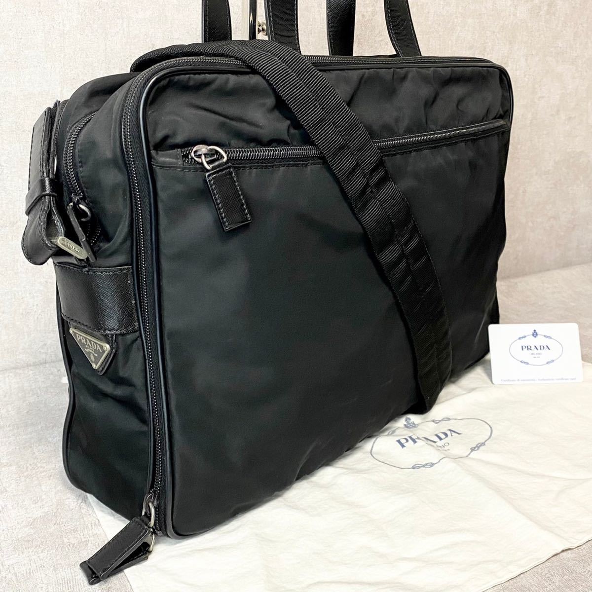 ヤフオク! - 美品◇PRADA プラダ 2way ビジネスバッグ ブリー...